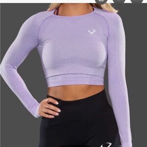 Violate the Dress Code Crop Seamless Workout top